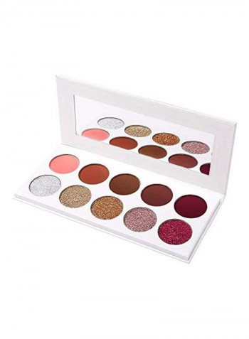10-Colour Pop Eyeshadow Palette Multicolour