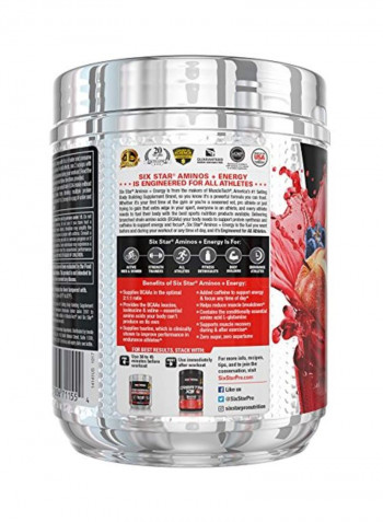 Aminos Plus Energy BCAA Powder - Fruit Punch