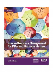 Human Resource Management For MBA And Business Masters Paperback