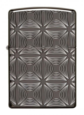 Decorative Pattern Design Gas Lighter Grey/White 2.4ounce