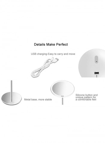 LED Mirror Light USB Rechargeable Motion Sensor White 40.50x6.00x26.50centimeter