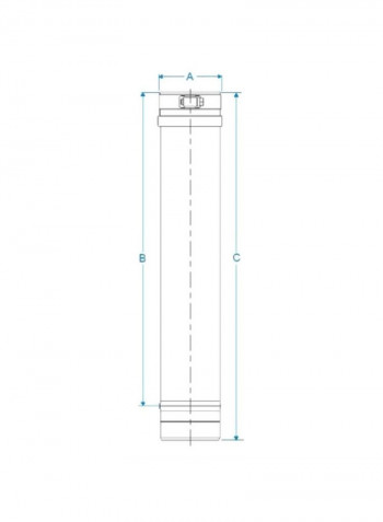 Ventilation Pipe Silver 4x18inch