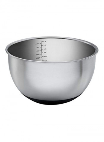 13-Piece Stainless Steel Mixing Bowl Set Silver/Black