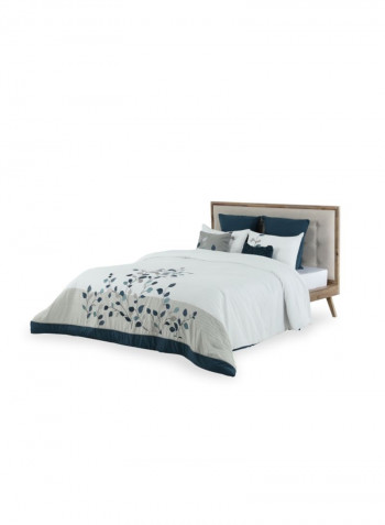 7-Piece Michela Comforter Set Polyester Multicolour 240 x 260cm