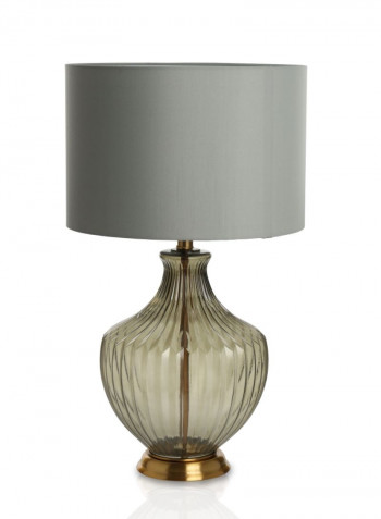 Boston Glass Table Lamp Grey/Gold