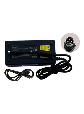 4-Pin DIN 24V 6A AC/DC Replacement Adapter For Philips LCD Monitor Black