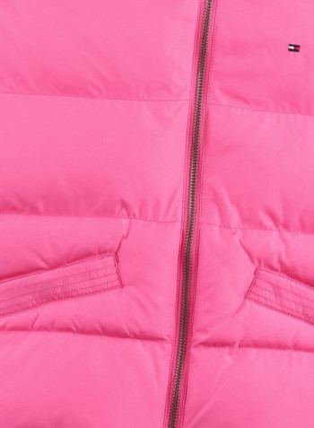 Long Sleeves Essential Padded Jacket 501 Pink