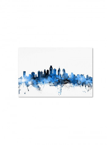 Philadelphia Pennsylvania Artwork Canvas Wall Art multicolour 16 x 24inch