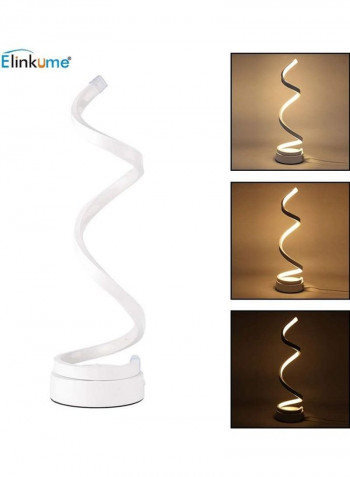 Spiral LED Table Lamp White-12w-warm White one sizecentimeter