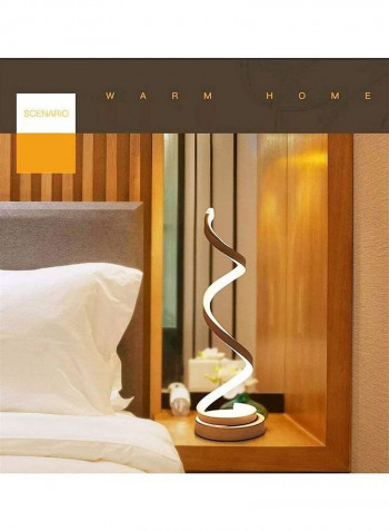 Spiral LED Table Lamp White-12w-warm White one sizecentimeter