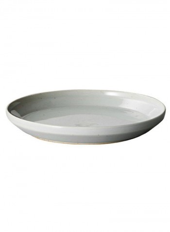 6-Piece Rim Plate Set 160mm Earth Gray