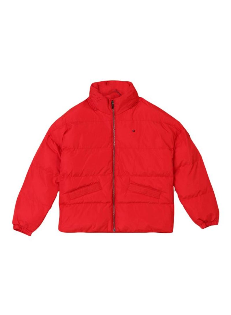 Long Sleeves Essential Padded Jacket 606 Red