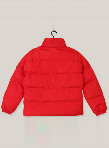 Long Sleeves Essential Padded Jacket 606 Red