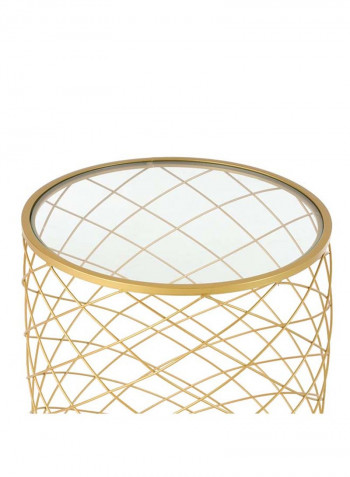 Springy End Table Gold 47 x 47 x 60cm
