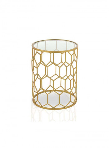 Piatos End Table Gold 42 x 42 x 54.5cm