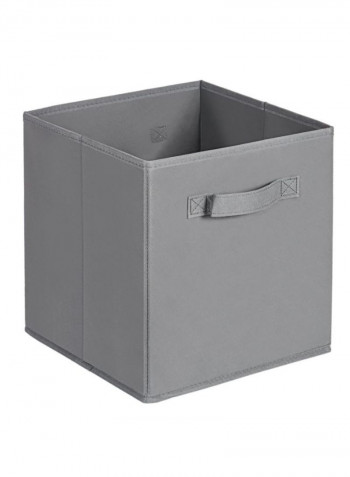 6-Piece Storage Cube Bin Grey