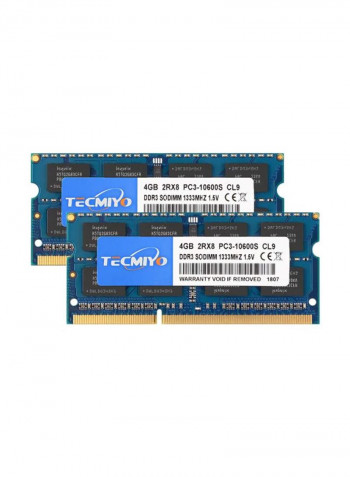 Pack Of 2 CL9 SODIMM DDR3 RAM For Laptop 4GB