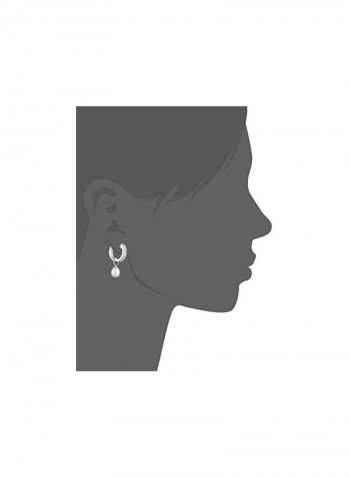 925 Sterling silver Cubic Zirconia And Pearl Studded Earrings