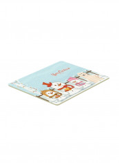 Merry Christmas Carolers Great Pyrenese Kitchen/Bath Mat Multicolour 6 x 19inch