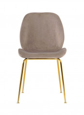 Toshika Dining Chair Beige/Gold 50x90x50centimeter
