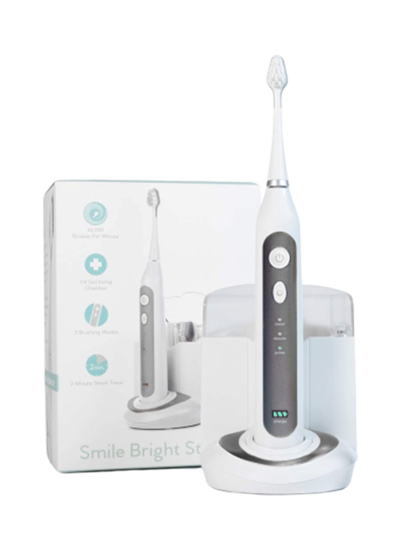 Platinum Electronic Sonic Toothbrush With Charging Case Charcoal