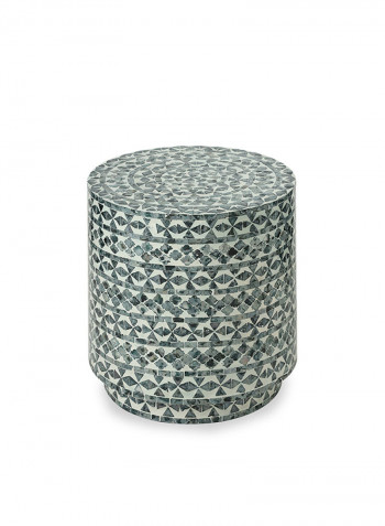 Mersin End Table Medium Grey 35x35x40cm