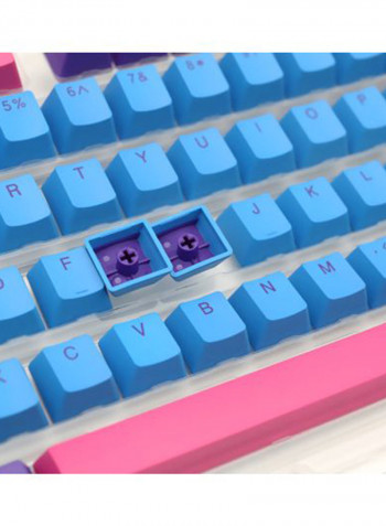 108-Piece Doubleshot Joker Keycap Set Blue/Purple/Pink