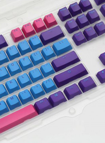 108-Piece Doubleshot Joker Keycap Set Blue/Purple/Pink