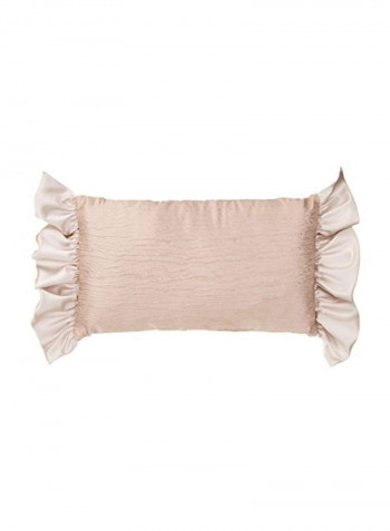 Angelica Rectangle Pillow Cotton Pink 12x22x5inch