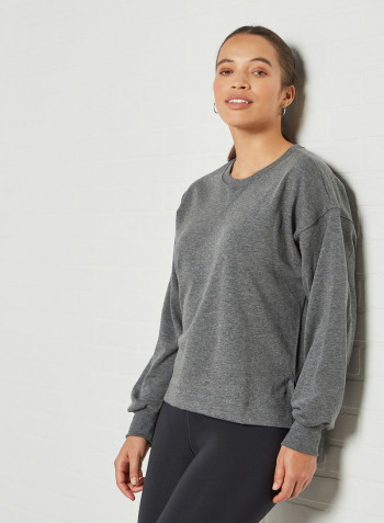 Core Yoga Top Grey