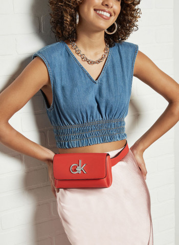 Monogram Belt Bag Vibrant Coral