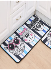 Cartoon Pattern Anti-Slip High Quality Mat Multicolour 50(W)x160(L)centimeter