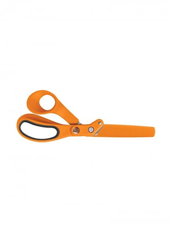 Amplify Razor Edge Serrated Fabric Shears Orange/Silver