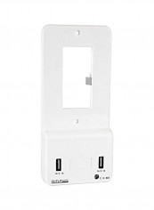 Wall Mount Power Outlet Plate White 3.1x6.8x1.3inch