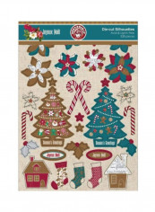 328-Piece Joyeux Noel Silhouettes Die-Cuts Blue/Red/Brown reviews 328-Piece Joyeux Noel Silhouettes Die-Cuts Blue/Red/Brown