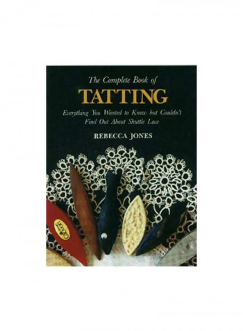 كتاب "The Complete Book Of Tatting" أسود / أبيض / أحمر