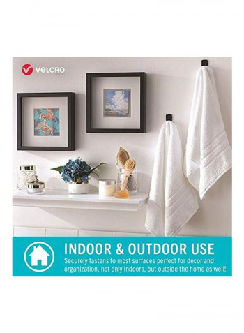 4-Piece Hangables Permanent Adhesive Hook Set Aqua 1inch
