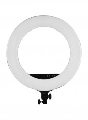 LED Fill-In Ring Light With Carrying Bag 18inch White/Black