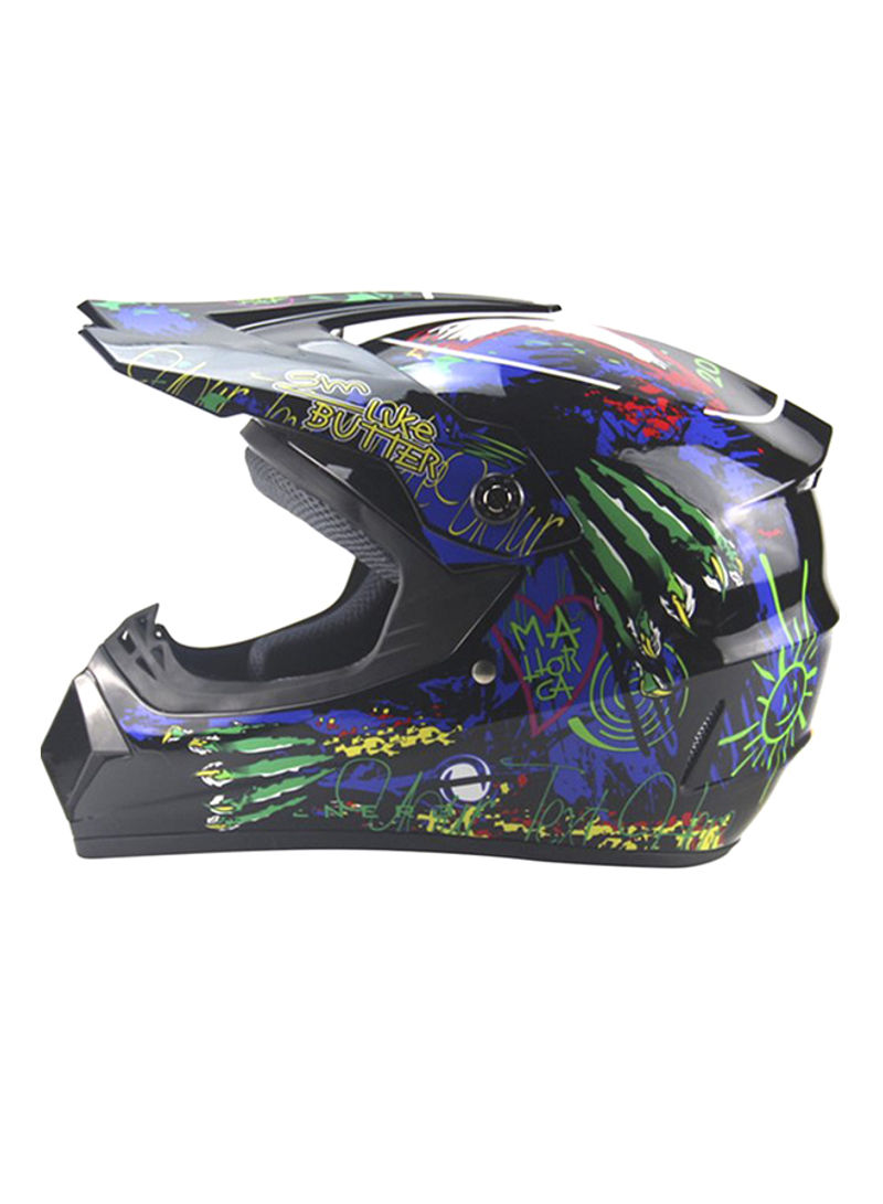 3-Piece Full Face Racing Motorcycle Helmet Kit