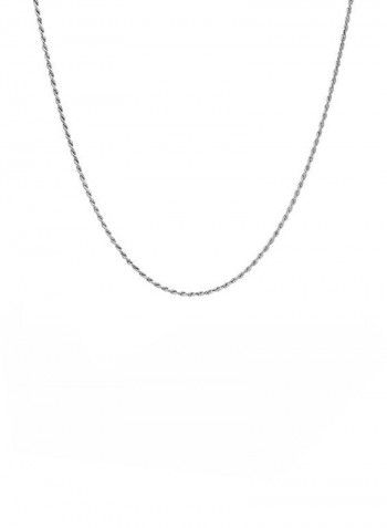925 Sterling Silver Twisted Link Chain Necklace