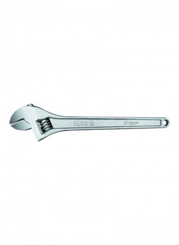 Adjustable Wrench Silver 375millimeter