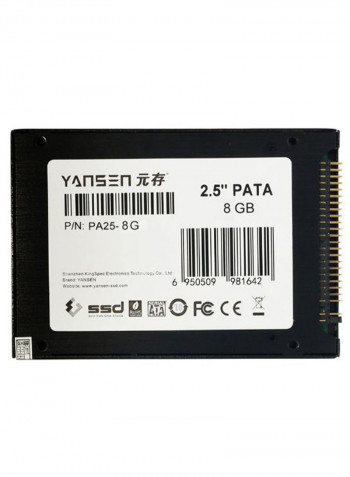 Digital SSD Solid State Internal Hard Drive 8GB Black