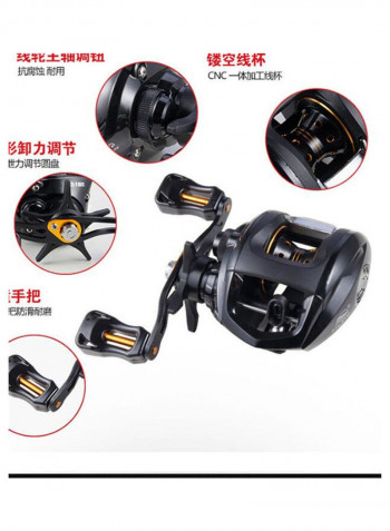 Magnetic Brake Anti-explosion Fishing Wheel 14x14x14cm