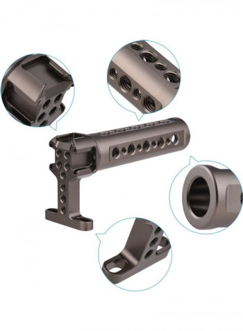 Camera Cage with Top Handle Grip Black