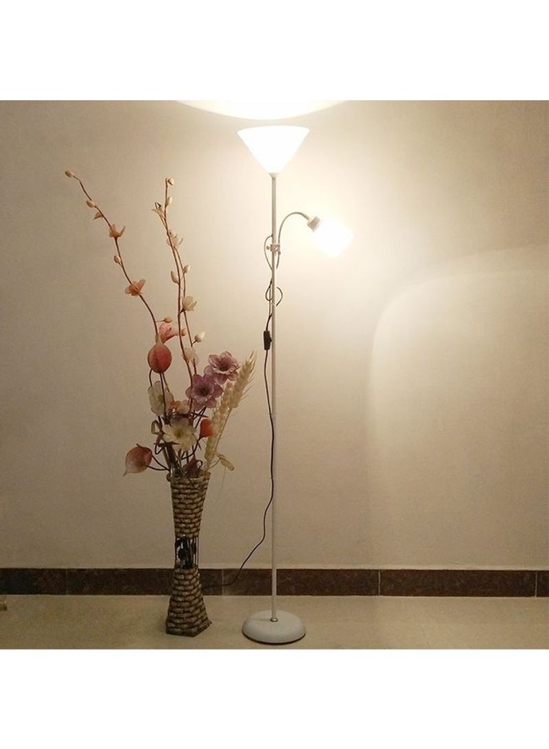 Double Head LED Eye Protection Mother and Son Floor Lamp White 80x35x30cm