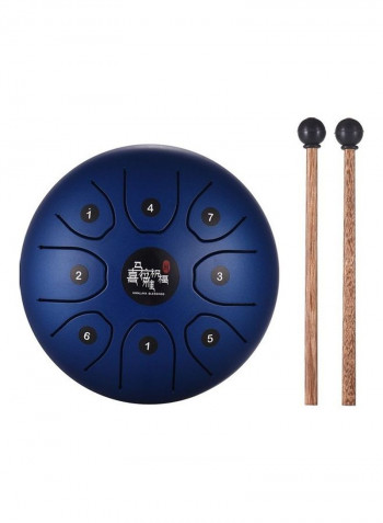 8-Tone Steel Tongue Drum With Carry Bag