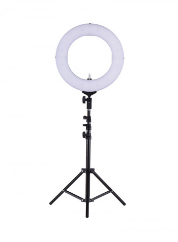 LED Fill Light CRI 90+ With Mini Ball Head Phone Holder 14inch Black