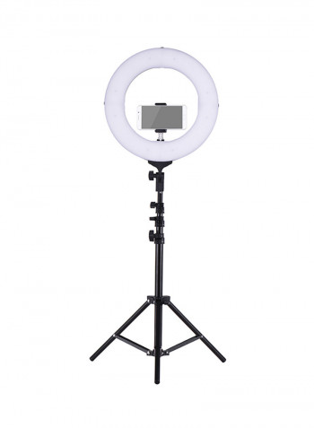 LED Fill Light CRI 90+ With Mini Ball Head Phone Holder 14inch Black
