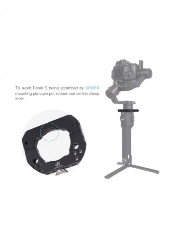 Spider-S Mounting Plate Black