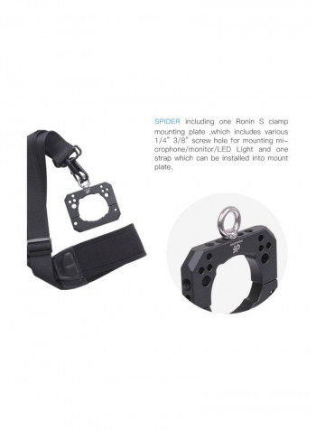 Spider-S Mounting Plate Black